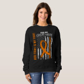Family Fight Great Niece Leukemia Awareness USA Fl Sweatshirt (Vorne ganz)