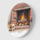 family fireplace große wanduhr (Winkel)