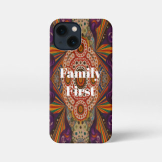 Family First Quote Phone Cover – Protective iPhone iPhone 13 Mini Hülle
