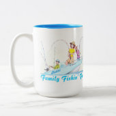 Family Fishin' Fun Zweifarbige Tasse (Links)