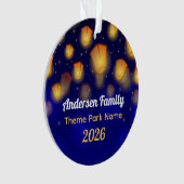 Family Floating Lanterns Vacation Tree Ornament (Vorderseite)