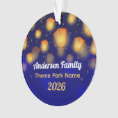 Family Floating Lanterns Vacation Tree Ornament (Vorderseite)