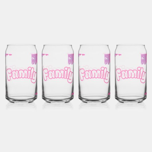 Family Flower Mug Dosenglas (Hinten)