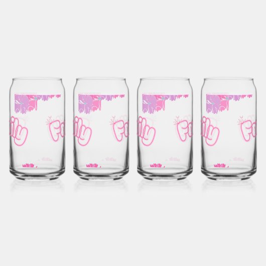 Family Flower Mug Dosenglas (Rechts)