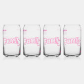 Family Flower Mug Dosenglas (Vorderseite)