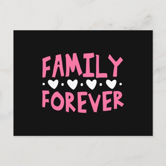 Family Forever Postkarte (Vorderseite)
