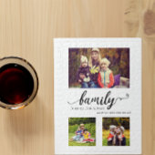 Family Forever Sweet Quote Calligraphy Collage Puzzle