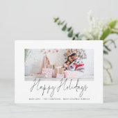 Family Foto 2026 Kalenderskriptaufenthalte Feiertagskarte (Stehend Vorderseite)