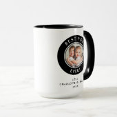 Family Foto Bester Pop je Moderne Fun Vater Vorlag Tasse (VorderseiteRechts)