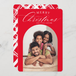 FAMILY FOTO CARD fröhliche Weihnachtsarchitektur R Ankündigung