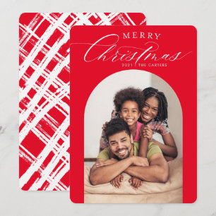 FAMILY FOTO CARD fröhliche Weihnachtsarchitektur R Ankündigung