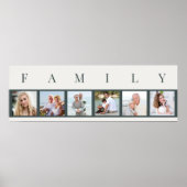 FAMILY Foto Collage 6 Bilderstreifen individuell Poster (Vorne)