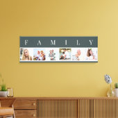 FAMILY Foto Collage 6 Bildspalte Grau Leinwanddruck (Insitu (Wohnzimmer))