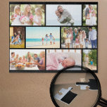 Family Foto Collage Black Masonry Grid Custom Puzzle<br><div class="desc">Create your own custom foto puzzle. This foto Foto, Kundschaft has a black, masonry grid layout which you can customize with your own fotos. The foto template is set up ready for you to display 9 of your favorite family pictures which will automatically display in the masonry style. The design...</div>