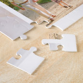 Family Foto Collage White Masonry Grid Custom Puzzle (Seite)