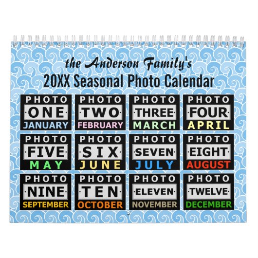 Family Foto Easy DIY Custom 2025 Saison Szene Kalender (Titelbild)