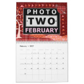Family Foto Easy DIY Custom 2025 Saison Szene Kalender (Feb 2027)