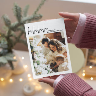 Family Foto Falalala Happy Holidays