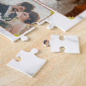 Family Foto Foto Elegant Marble Custom 13 Peaks Puzzle (Seite)