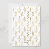 Family Foto Frohe Weihnachten Gold Blue Glitzer (Rückseite)