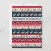 Family Foto Geometric Christmas Feiertagskarte (Rückseite)