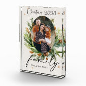 Family Foto Green Blätter Frohe Weihnachten (Rechts)