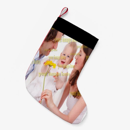 FAMILY-Foto ✨ Kleiner Weihnachtsstrumpf (Vorderansicht (hängend))