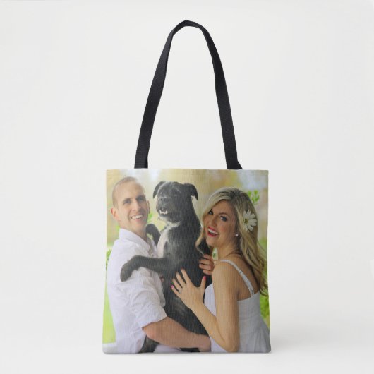 Family-Foto mit Dog-Vorlage Tasche (Vorderseite)