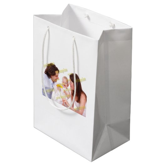 FAMILY-Foto ✨ Mittlere Geschenktüte (Rückseite Schrägansicht)