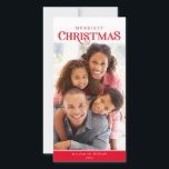 FAMILY FOTO Moderne Typografie rot Feiertagskarte<br><div class="desc">von kat massard >>> kat@simplysweetPAPERIE.com << Send und extra besondere Nachricht mit Stil und Pizzazz in diesem Jahr... Personalisiert mit Ihren Details & Fotos werden sich meine modernen Urlaubsprodukte von den Grußfreuden abheben, die Ihre Freunde und Familie in dieser Saison erhalten werden, und ein besonderes Memento machen, das lange nach...</div>
