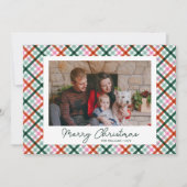 Family Foto Moderne Weihnachtskarte Feiertagskarte (Vorderseite)