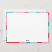 FAMILY FOTO Moderner geometrischer Rahmen Feiertagskarte (Rückseite)