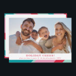 FAMILY FOTO Moderner geometrischer Rahmen Feiertagskarte<br><div class="desc">per kat massard >>> WWW.SIMPLYSWEETPAPERIE.COM<<< An elegant card design featuring quote that you can change yourself! White geometric border on the backside, giving you the opportunity to handwrite a personal message or place a full portrait photo. NOTE >> Kontaktieren Sie mich kat@simplysweetpaperie.com wenn Sie Hilfe benötigen, um Ihre Fotos perfekt...</div>
