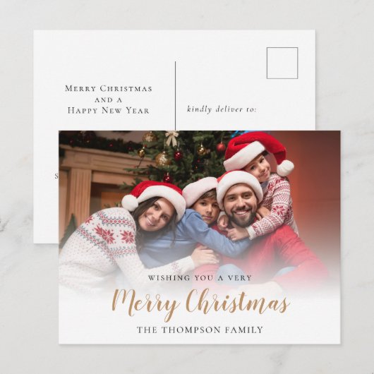 Family Foto Overlay Frohe Weihnachten (Vorne/Hinten)