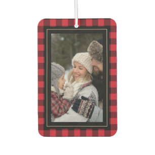 Family Foto Rustic Buffalo Kariert Autolufterfrischer