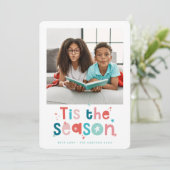 FAMILY FOTO Spaß Kinder bunt Das ist die Jahreszei Ankündigung (Stehend Vorderseite)