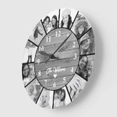 Family Foto Uhr Personalisiertes Geschenk für sie (Winkel)