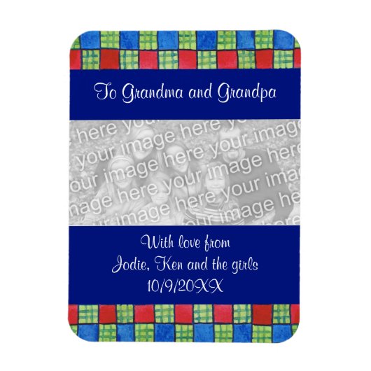 Family Foto Upload Kühlschrankmagnet Magnet (Vertikal)