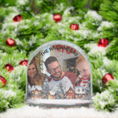 FAMILY FOTO WINTER SZENE GRENZE SCHNEEKUGELN (Weihnachten)