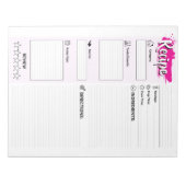 Family Full Page Papers | Blank Recipe Pages  Notizblock (Vorderseite)