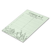 Family Fun Camping A-Z Game Notizblock (angewinkelt)