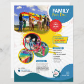 Family Fun Day Flyer Template (Vorne/Hinten)