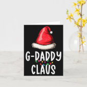 Family G-daddy Claus Christmas Santas Pajama Match Karte (Gelbe Blume)