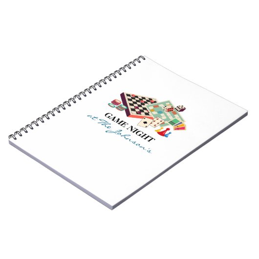 Family Game Night Personalized Scorekeeping Notizblock (Linke Seite)