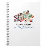 Family Game Night Personalized Scorekeeping Notizblock (Vorderseite)
