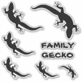 FAMILY GECKO AUFKLEBER (Vorderseite)