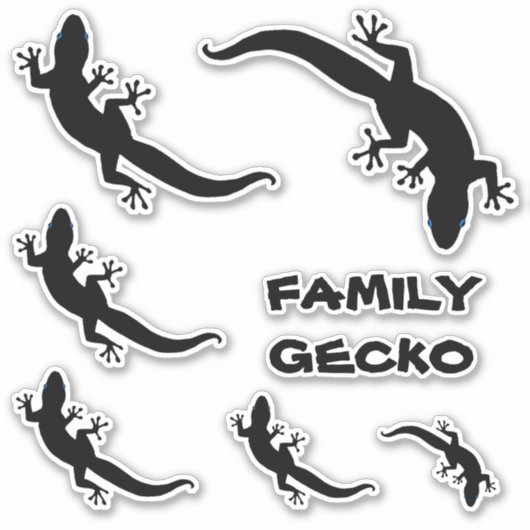 FAMILY GECKO AUFKLEBER (Vorderseite)