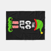 Family Gg Elf Christmas Matching Pajama Funny Fleecedecke (Vorderseite (Horizontal))