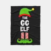 Family Gg Elf Christmas Matching Pajama Funny Fleecedecke (Vorderseite)