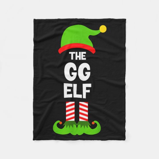 Family Gg Elf Christmas Matching Pajama Funny Fleecedecke (Vorderseite)